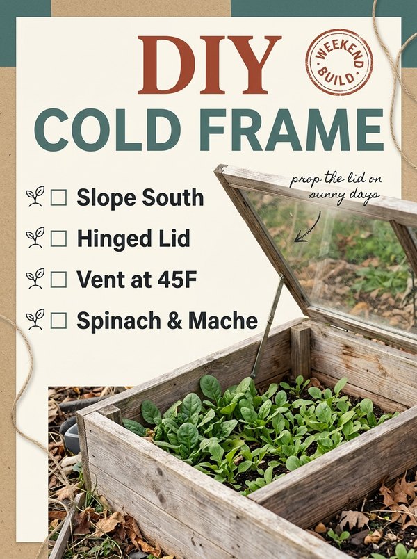 How to Build a Simple Cold Frame for Winter Greens