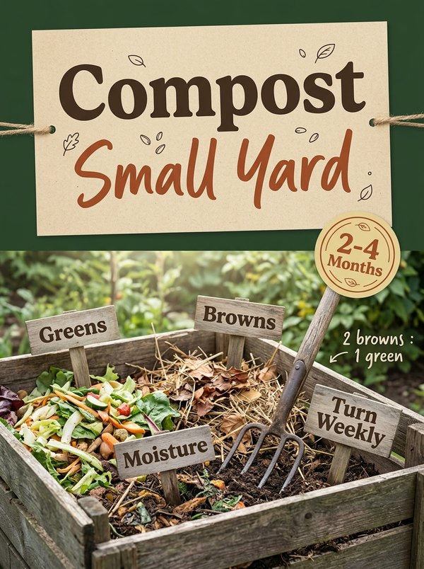 How to Start Composting in a Small Backyard