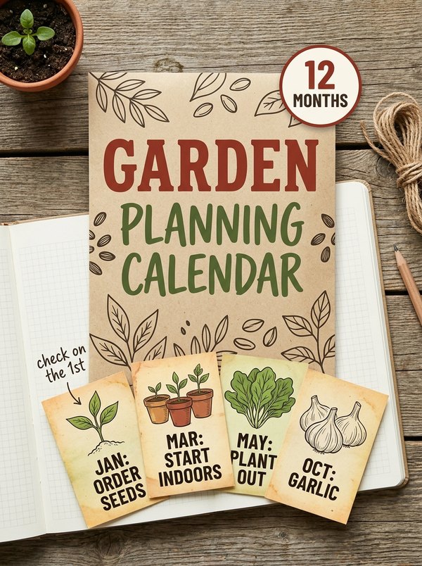 A Month-by-Month Backyard Garden Planning Calendar