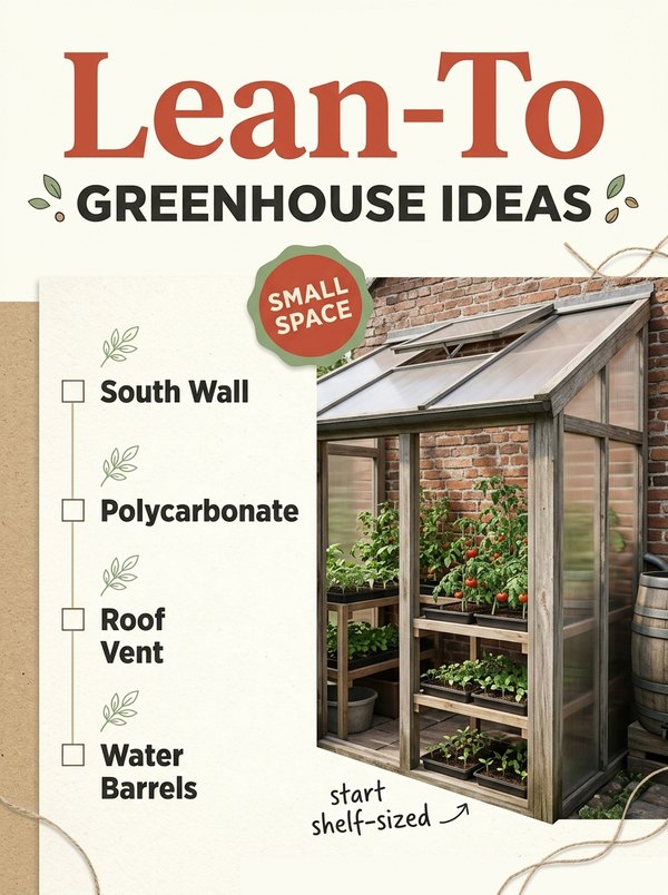 Lean-To Greenhouse Ideas for Small Spaces